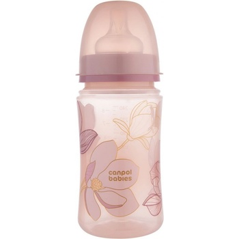 Canpol babies EasyStart Gold dojčenská fľaša Pink 240 ml