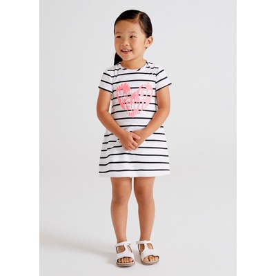 Mayoral overal s krátkým rukávem pruhy bílý – Zboží Mobilmania