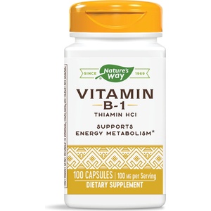 Nature's Way Vitamin B1, 100 капсули, Nature's Way (40411)