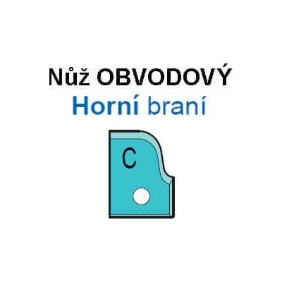 VBD pro VP-75 - Profil C obvodový, Horní braní (1ks)