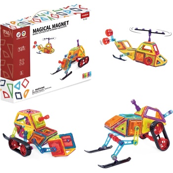 Sonne Детски магнитен конструктор Sonne - Omega, 72 части (sonne997)