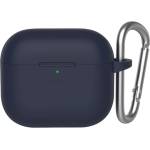 Blueo Калъф за AirPods 3 - течен силиконов защитен калъф - тъмносин