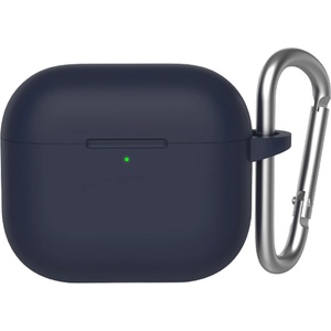 Blueo Калъф за AirPods 3 - течен силиконов защитен калъф - тъмносин