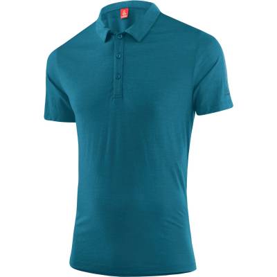 Löffler Мъжка поло тениска Löffler Poloshirt Merino-Tencel Polo shirt - Dark Petrol - размер 48 (EU) (216-2991-0612)