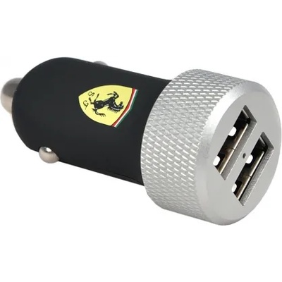 Ferrari Slim Car Charger Dual for Apple black