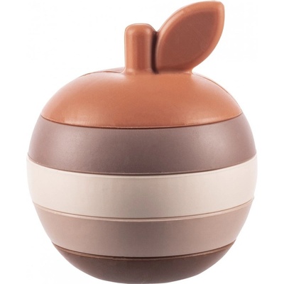 Zopa Silikonová skládací hračka Apple Multicolor