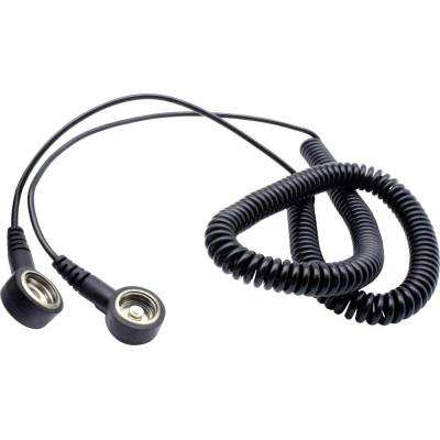 Quadrios ESD uzemňovací kábel 3.60 m tlačidlo 10 mm