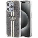 Guess IML 4G Gold Stripe iPhone 15 Pro Max hnedé