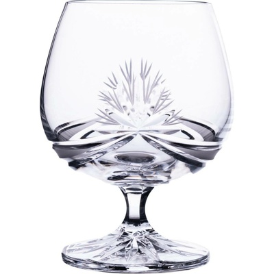 Bohemia Crystal Bohemia Crystal Broušené sklenice na brandy rum koňak brus Mašle 6 x 250 ml