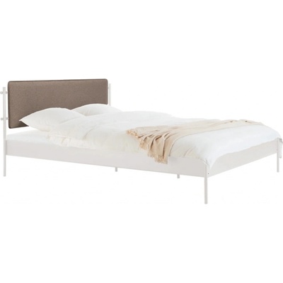 Noo.ma Eton s hnědým čelem a roštem Béžová kovová – Zboží Mobilmania