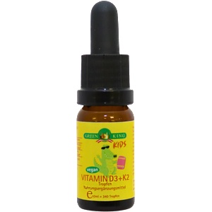 Green King Kids Vitamin D3+K2 - 10 мл