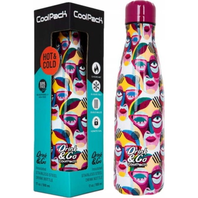 CoolPack termofľaša 500 ml nehrdzavejúca oceľ Cinco