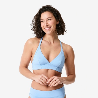 Decathlon Vrchný diel dámskych plaviek na surf Bea Venice svetlomodrý