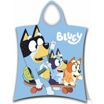 Jerry Fabrics Pončo Bluey Skate 50 115 cm