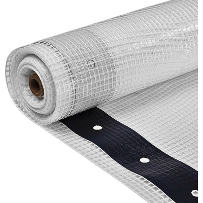 DEMA Zakrývacia plachta 180 g/m2 2x20 m mriežková transparentná/biela 24757D