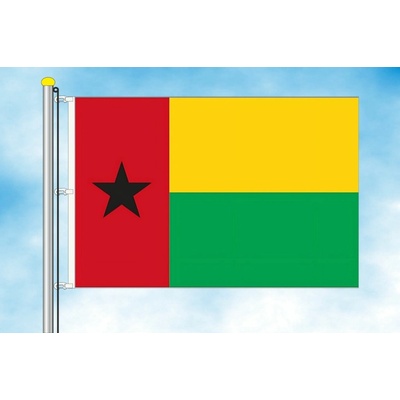 LIBEA, s.r.o. Vlajka Guiney-Bissau Rozměr: 30×45 cm, Uchycení: Karabiny na stožár