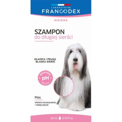 Francodex Šampon pro psy na dlouhou srst sáček 20 ml