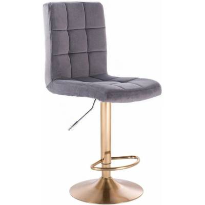 LuxuryForm Design Toledo Velur na zlatom tanieri tmavo šedá