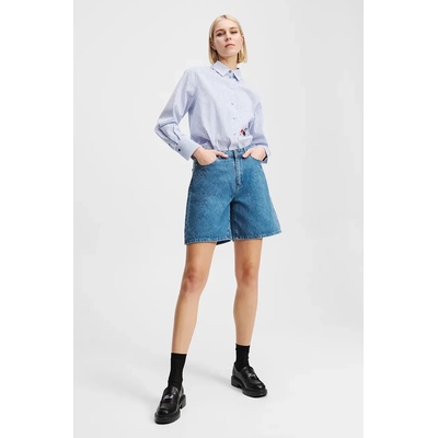 Karl Lagerfeld Дънков къс панталон от памук Karl Lagerfeld IKON (A2W10151)