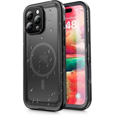 Tech-Protect Magsafe Водоустойчив Калъф за iPhone 16 Pro, Tech-Protect ShellBox IP68 Case, Черен (5906302375189)