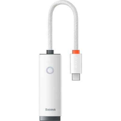 Baseus Lite Series USB-C to RJ45 Ethernet Adapter 1000Mbps (WKQX000302) - адаптер USB-C към Ethernet за компютри с USB-C порт (бял)