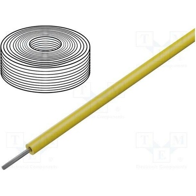 Mueller Electric WI-M-10-25-4 Vodič lanko Cu 1x10AWG silikon žlutá 1,1kV 7,5m 10AWG pružná