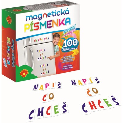 Magnetická písmenka na lednici Pexi