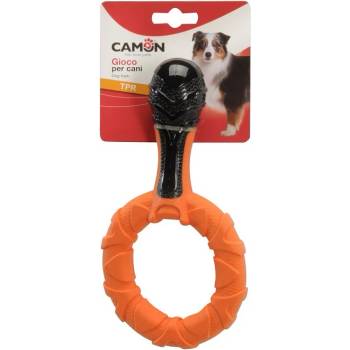 Camon Dog toy - Играчка за куче - TPR двуцветен дъмбел с халка 21 см