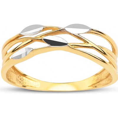 Lillian Vassago prsten z kombinovaného zlata LLV95 GR002