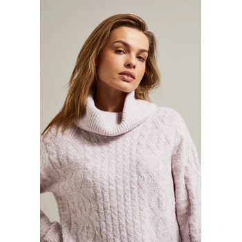 Moodo Суитшърт с дебела яка в розово Moodo Moodo | Rozov | ЖЕНИ | XS