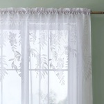 Catherine Lansfield Bílá záclona 229x140 cm Wisteria Floral - Catherine Lansfield (DS/57099/W/VST590/WH)