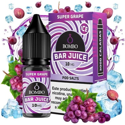 Bombo Bar Juice Super Grape Ice Nic Salts 10ml
