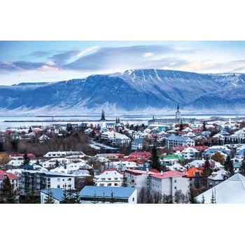 DIMEX ART s. r. o Флизелинов фототапет рейкявик, исландия 375 x 250 см
