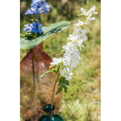 Dekorácia umelá biela kvetina Delphinium - 10*10*94 cm - J-Line by Jolipa