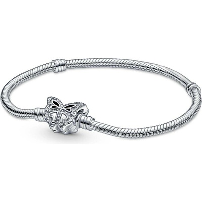 PANDORA Moments hadovitý náramek se sponou Motýl 17 590782C01-17