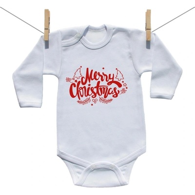 Boodyy Body s dlhým rukávom Merry Christmas