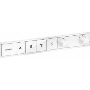 Hansgrohe Вграден термостатичен смесител за вана и душ Hansgrohe RainSelect, матово бял, 4 функции (15382700)