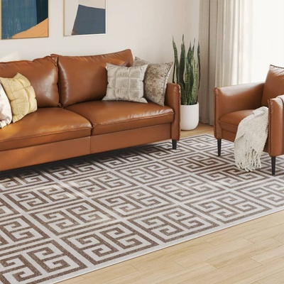 vidaXL Килим за открито и закрито къс косъм шарен 190x300 см (4007224)