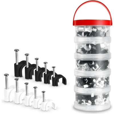 CONNECT IT Cable Clip, černá/bílá – Hledejceny.cz
