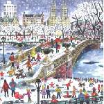 Galison - Puzzle Bow Bridge in Central Park - 500 piese