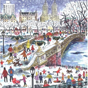 Galison - Puzzle Bow Bridge in Central Park - 500 piese