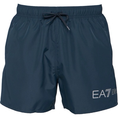 EA7 water shorts tmavo modré biele