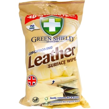 Green shield мокри кърпи за почистване на кожени изделия, 70 броя