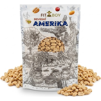 FITBOY Arašidy pražené nasucho nesolené 500 g