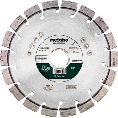 Metabo Diamantový řezný kotouč 150 x 22,23 mm 628560000