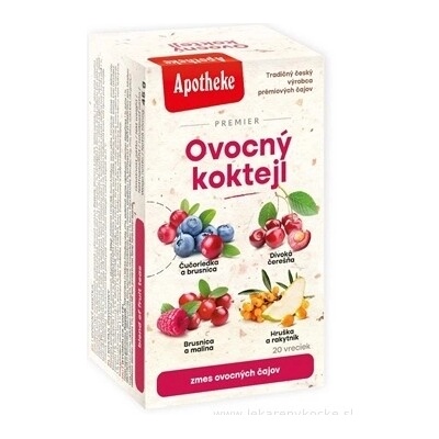 APOTHEKE Premier Ovocný koktejl směs čajů 5 x 4 sáčků