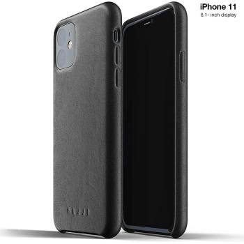 Mujjo Full Leather Case - кожен (естествена кожа) кейс за iPhone 11 (черен)