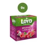 LOYD Tea пирамидалка червени боровинки + малини 9 x 40 г