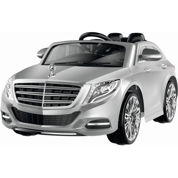 Beneo Elektrické autíčko Mercedes-Benz S600 EVA kolesá 12V 2,4 GHz dialkové ovládanie 2 X MOTOR lak ORGINAL licencia strieborná