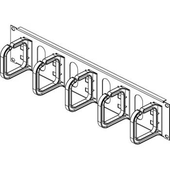 Conteg Панел с пръстен за закрепване на кабели 19" 2u 80/80 dp-vp-p7 (dp-vp-p7)
